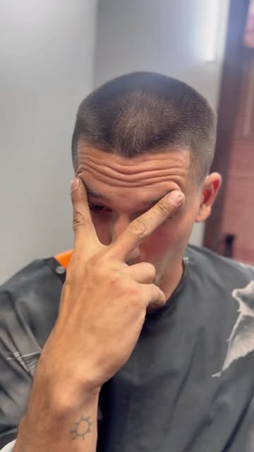 Fresh fade close-up at The Luxe